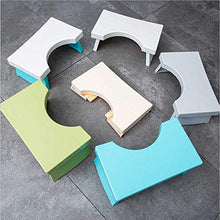 JSJE Sgabello da Bagno in plastica Bagno, Altezza 17 cm, Altezza Larga Superficie Sgabello, Sgabello, poggiapiedi, Piede, Step Sgabello, sgattaggio, Pedale, Sgabello, sga Green
