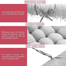 Cuscino Imbottito per Poltrona Sdraio Relax 160cm Antiscivolo Cuscino Imbottito per Sedia a Sdraio Dondolo Cuscino in Cotone per Interno ed Esterno da Giardino (Grigio, 48*170cm)