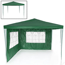 TecTake Gazebo Padiglione da giardino per eventi il campeggio festa della birra con parti lateralin 3 x 3 m - disponibile in diversi colori - (Verde)