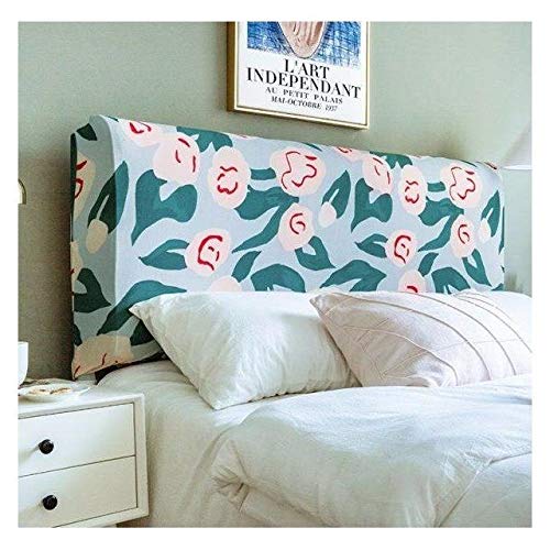 Copri-Testiera del Letto Singolo/Matrimoniale in Protettore Moderno 180/190/200cm Elasticizzato Copertura Antipolvere Elastico Fodera per Testiera Decorazione.Fodera per Testata Letto