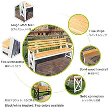 Panchina da Giardino per Esterno, Sedia con Seduta in Metallo e Veranda Panca con Schienale, Panca da Giardino Piazza Portico Percorso Cortile Prato Decor Sedia per 2-3 Persone