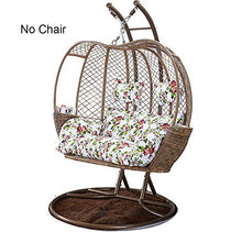 Yxxc Cuscini per Sedia Amaca da Appendere Spessi, Addensare Cuscino per Sedile Altalena per 2 Persone Cuscino per Sedia con Cerniera Lavabile Senza Supporto A 150x110x12cm