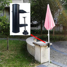 SH-Flying Supporto per ombrellone per ringhiera/corrimano per Balcone, Supporto per ombrellone Molto Robusto, Supporto per palo per ombrellone per Balcone per ringhiere Orizzontali