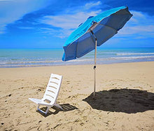 Joy Summer Ombrellone in Alluminio Spiaggia Mare con Camino Anti-Vento Ultra Leggero PANAREA - Blu