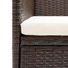 Festnight 2pz Poltroncine da Giardino Sedie da Pranzo per Giardino in Polyrattan Sedie da Esterno Marrone
