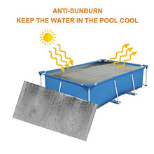 Telo protettivo per piscina, resistente ai raggi UV, resistente ai raggi UV, copertura per piscina, copertura antipolvere per vasca idromassaggio, 2 x 4 m