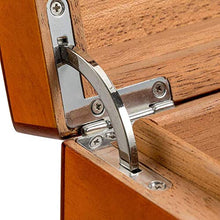 Adesign Handmade Cigar Humidor for 35 Conti, Cigar Box Set con igrometro e umidificatore, Portatile Classico Legno di Cedro Cigar Humidor