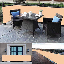 80x900cm Schermo Privacy Frangivista Balcone Frangivento Anti-UV Telo Oscurante Impermeabile Giardino terrazza Recinzione Copertura 50cm Occhiellato per Protezione con Fascette e funi/Colore Crema