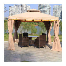 HLZY Gazebo da Giardino 12x12 FT Villa Garden Gazebo Patio Padiglione, Backyard Gazebo Patio Tende e Gazebo del baldacchino, for Giardino, Patio, Prati, Le Parti Tettoia da Esterno