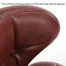 Ljings Sedia con Schienale Imbottito per Sedute Ergonomiche, Pub Barstool Patio Barstool Sedie Pub con Schienale, per Sala Pranzo,Bianca,Natural Frame