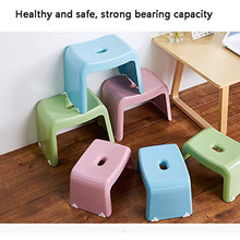 Sgabello da bagno Impermeabile antiscivolo Sgabello doccia per uso domestico Sgabello di plastica addensato Sgabello cambio sgabello 33.5x20.5x19cm, 37.5x24.5x26.5 cm ( Color : Pink , Size : Large )