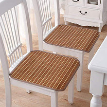 XHNXHN Nature Bamboo Square Summer Cool Chair Pad Cuscino per Sedile per Ufficio Divano per Auto Ristorante Raffreddamento Cuscini per sedie da Pranzo K 18x18In * 2