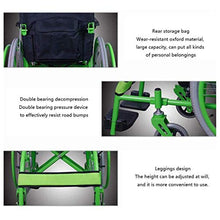 Carrozzine Semoventi, Trasportabili Transit Travel Semoventi, Pieghevoli Rapide Portatile Manuale con Pneumatico Doppio Freno Disabili/Anziani Cameriere Anziani/Disabili A