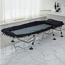 GJJSZ Sedie a Sdraio Sedie da Campeggio Letto Pieghevole Ufficio Pausa Pranzo Letto Singolo Letto Siesta Letto Semplice Letto per bambinaia Materasso in Schiuma Tubo in Lega Spessa