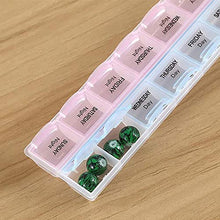2pcs settimanale pillola scatola medicina tablet dispensatore organizzatore custodia di plastica