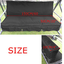 Coprisedile per Altalena per Esterno per Altalene da Giardino Swing Cushion Cover Replacement Resistente agli Agenti atmosferici, Resistente all'Acqua (150×50x10cm)