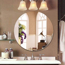 XQAQX Specchio da Parete Specchio da Bagno Tondo Parete a Specchio, Senza Telaio Bathroom Specchio Antideflagranti Leggero Specchio 4 Formati for scenari Multipli (Size : 60 * 60cm)