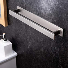 YIGII Portasciugamani da bagno senza trapano per asciugamani, adesivo da parete, in acciaio inox SUS304, 40 cm