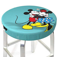 Copertura rotonda per sgabello da bar Topolino per sedia e sedia, lavabile, elastica, per sgabelli rotondi da 35,6 cm