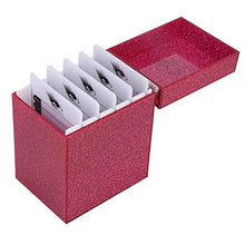 Regun 5 Strati Squisito - 5 Strati Squisito Acrilico Scatola portaoggetti per Ciglia finte innesto Scatola per Ciglia organizzatore(Rosa)