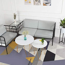 Yyqx Comodino Tavolino da caffè Semplice in Ferro battuto in Balcone, armadi Laterali del Divano, tavolino Minimalista Nordico Comodini Letto