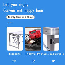 Rund Tavolo da Picnic Regolabile in Alluminio da 1,2 M per Cucina Interna Ed Esterna, Ristorazione, Ristorazione, Buffet E Giardino