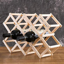 HYY-YY Famiglia European Wine Rack Pieghevole Supporto di legno del controsoffitto armadietto del vino bagagli stand cantina-Free Standing - perfetto for la barra, Cantina, Scantinato, Gabinetto, disp