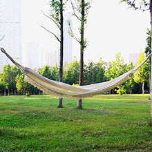 liangzishop Swing Amaca Tassel Lace Hammock Swing Canvas Bianco Doppia Outdoor Portable Camping Swing Garden Garden Hammock Sedia Amaca 78.7x59 Pollici Altalena da Giardino