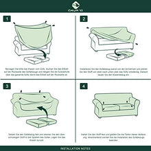 CHUN YI Copridivano con Copricuscini Separato Elasticizzato, Copridivano 2 Posti con 2 Copricuscini, Protezione per Mobili Lavabile in Spandex (2 Posti, Blu Denim)