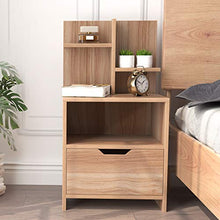 DlandHome Comodino Comodino Armadietto da Comodino Mobili per Camera da Letto Comodino Comodino Cassettiera Armadio portaoggettiSUKST-BS-S-SW