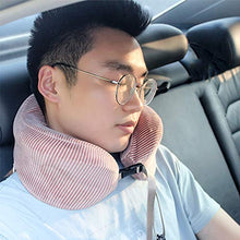 FSGD Cuscino di Corsa, Cuscino cervicale Gomma Piuma di Memoria Collo Cuscino velivoli Auto pisolino Portatile Cuscino a Forma di U