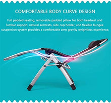 Poltrone reclinabili Reclinabili Sdraio in Giardino Poltroncina reclinabile per Esterni Poltrone da Patio Zero Gravity Poltroncina reclinabile Pieghevole Portatile da Campeggio da Spiaggia con cuscin