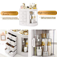 ACEWD Organizzatore di Trucco, Espositore Cosmetico Girevole da 180 Gradi, Organizer per Vanità Regolabili Scaffale da Bagno Organizer Cosmetico da Bancone, Contenitore Cosmetico Trasparente