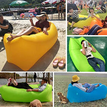 Inflatable Sofa Poltrona Gonfiabile Divano Gonfiabile Amaca con Cuscini incorporati e Borse portaoggetti, Facile da trasportare, Senza Pompa, Resistente all'Acqua e allo Strappo