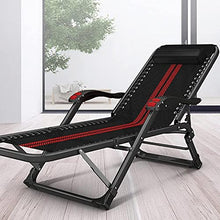 CDFC Sedie Pieghevoli Sedia da Pranzo per Ufficio Siesta Siesta Multifunzionale Letto Nero e Rosso Portable Lazy Beach SED Seden Sedia Sedia reclinabili con Doppio Roller Massage Dispos