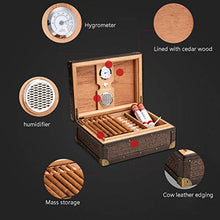 Umidificatori Humidor Cigar Humidor Sigaro Scatola di Alcol Innalzamento Legno di Cedro Tessuto Striscia di Grande capacità Idratante Cabinet può Immagazzinare 50 Sigari