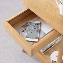 MMWYC Comodino Mobili Tutto Legno Massiccio Quercia Locker Hidden cassetto di immagazzinaggio 41 * 41 * 61 Centimetri Bella Cabinet Piccolo Comodino