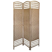 Relaxdays 10020068_126 Divisorio/Paravento, Legno, Naturale, 2x180x179 cm