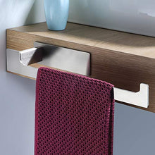 RUICER Porta asciugamani da bagno, senza viti, autoadesivo, per bagno e cucina, in acciaio inox