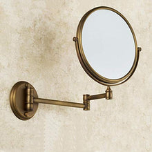 BEI&YANG Specchio per Toeletta da Bagno Specchio da Bagno Pieghevole Specchio Telescopico A Parete Bifacciale da Parete con Ingrandimento Antico