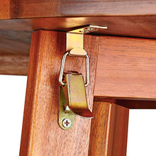 Deuba Tavolino Alto Pieghevole Legno di Acacia Ø 78 x 110cm Tondo Tavolo da Giardino Balcone Richiudibile