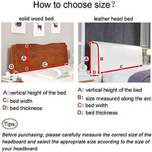 Copertura per Testiera per Letto Copri Testata Letto Matrimoniale/Singolo Premium Imbottita Elastica Copritestata Letto Velluto Fodera Protezione Anti-collisione Cuscino