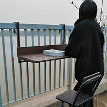 Tavolo pieghevole parete Tavolo da Esterno per Balcone a Parete, Tavolo da Giardino Pieghevole da Giardino, Tavolo da Ringhiera da Terrazza, Adatto per Ristoranti con Balconi (Size : 80x37cm)