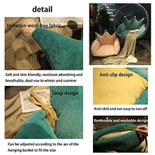 AKEFG Cuscino, Cuscino per Panca da Patio, Cuscino per sedie, Set di 4 Cuscini per sedili in Rattan per Patio, Cuscini per sedili in Rattan per Esterni/Interni