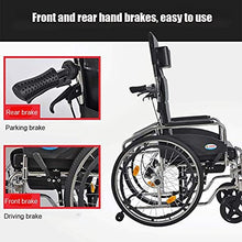 Sedie A Rotelle per Sedia A Rotelle, Schienale per Sedia Medica Sedile Pieghevole Portatile 150 kg Portante 47 45 Cm Sedile Staccabile da Scrivania Comodino, Anziani Disabili, Nero A