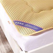 Futon Pieghevole Tatami Traspirante, Design a Rete 4D Materasso Da Pavimento Giapponese Morbido Materassino Per Tutte Le Stagioni Pieghevole Antiscivolo,Camel-150 * 200cm