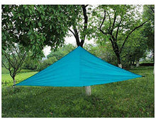YOUCAI Tenda a Vela Impermeabile Triangolare Protezione Raggi UV Ombreggiante da Giardino Terrazza Campeggio Azzurro 4x4x4M