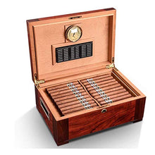 XZJJZ Desktop Legno di Cedro Fodera Cigar Box di stoccaggio - Cabinet Grande capacità a Due Strati Idratante Box Alcol può ospitare Idratante Cigar Box