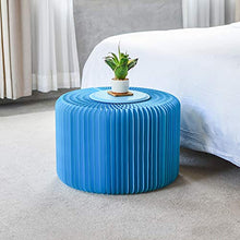 VBARV Sedia da Divano Pieghevole in Carta Sgabello, Sgabello Creativo in Carta Multifunzionale, Design alla Moda in Carta Kraft, mobili per la casa dal Design Moderno, Ideale per Scuola, Cucina