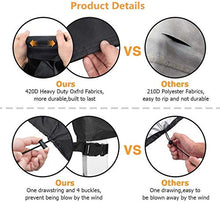 N / A Giardino Copertura di mobili, Impermeabile Strato Anti-UV di Giardino, Antivento Copertura di mobili Panno 420D Oxford Heavy Duty Rattan, utilizzato per la prevenzione di tavoli e sedie d.